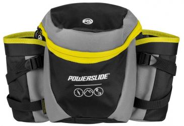 Powerslide Hip Bag Nordic Hüfttasche schwarz/gelb - Gürteltasche 2 Flaschenhalter  
