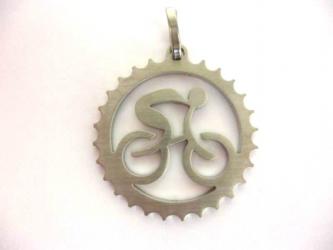 K.B. Bike -Anhänger "Chain-Ring" Edelstahl handgeschliffen 