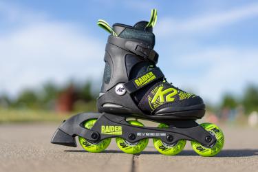 K2 Raider Black-Lime  Junior BOY Skates - Kinderskates 