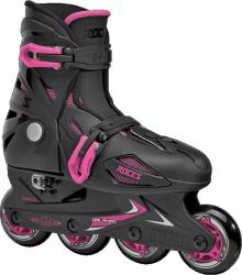 Roces Orlando III Black/Pink Kinderskates Größe 25-29 25-29