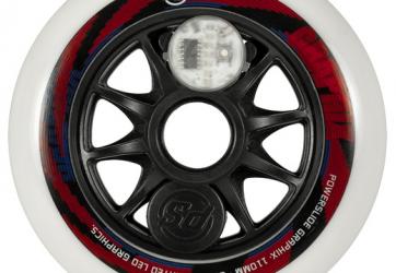 Powerslide Graphix Leuchtrollen 110/85A white 