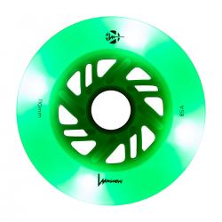 Luminous-LED Wheels White Glow - green LED 110mm/85A (Stück) 