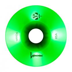 Luminous-LED Wheels GREEN APPLE GLOW + GREEN LED  90mm/85A (4er-Set) 4er Set