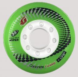 Hyper Freeskating Concrete Limited +G 76mm/84A grün (4er Set) Rolle 
