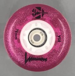 Luminous-LED Wheels Glitter-Pink 76mm/85A  