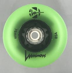 Luminous-LED Wheels Green-Glow 76mm/85A  