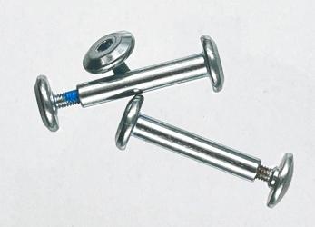 Skateshop Achse 33mmx 6,3mm, silber,großer Kopf 