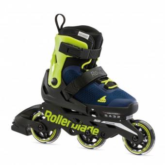 Rollerblade Microblade 3WD Kids Skate - blau-limette - Kinderskates 