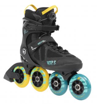 K2 VO2 100 X Boa Men Skate - black-blue-yellow - Herrenskate 