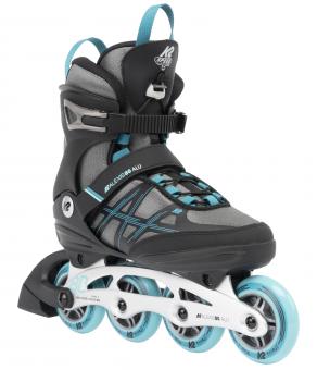 K2 Alexis 80 Pro Alu Woman Skate - grey-cyan - Größe 39,5 (085) - Damenskates 39.5