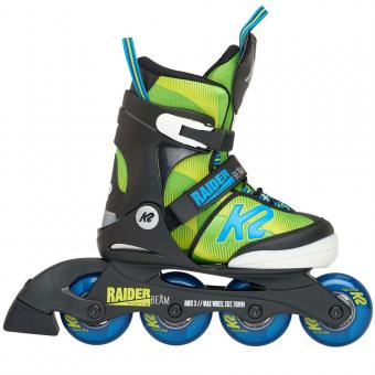 K2 Raider Beam Junior Skates - neongrün - türkis - Kinderskates 