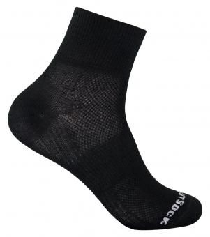 WRIGHTSOCK Coolmesh II Quarter Größe S (34-37) Socken Schwarz  S (34-37)