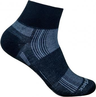 Wrightsock Stride Quarter Socken schwarz Grösse L (41,5-45) L (41.5-45)