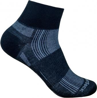 Wrightsock Stride Quarter Socken schwarz 