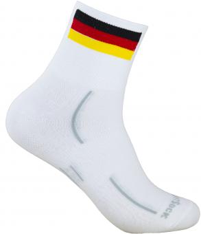 Wrightsock Stride Quarter Socken Deutschland Flagge 
