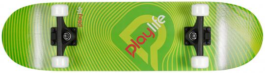 Playlife Skateboard Illusion Green 31"x 8" 