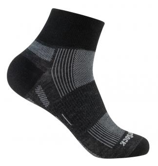 Wrightsock ECO EXPLORE Quarter Größe S (34-37) Socken Schwarz S (34-37)