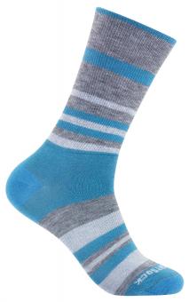 Wrightsock ECO EXPLORE crew Größe L (41,5-45) Socken Light Blue Stripes L (41.5-45)