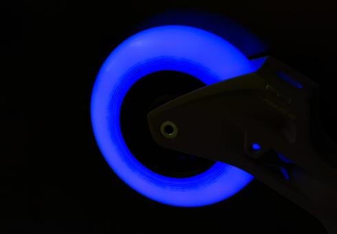 Powerslide NEON Leuchtrolle 100/85A BLUE (3-er Set) blau