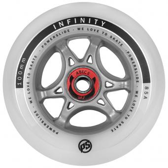 Powerslide Komplett Rolle Infinity 100/85a mit Abec 9 Kugellager und 8mm Spacer  (4er-Set) 4er-Set
