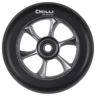 Chilli Rolle-turbo-110 mm Schwarz PU raw core (Stück) 