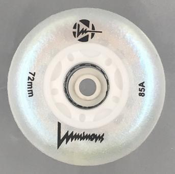 Luminous-LED Wheels White-Pearl 72mm/85A 