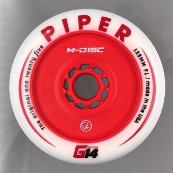 Piper G14 Disc - 125 - F1 86a - Disc Core - Standard Profile - Xl Cast Band - Rolle weiß/rot  