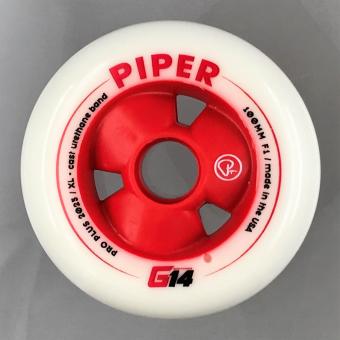 Piper G14 F1 100 - Pro Plus F1 86A  X Blade - XL Cast Band - Rolle weiß/rot 