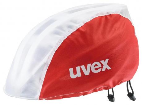 Uvex raincap bike - Regenschutzhaube (Regencover) rot/weiss S/M