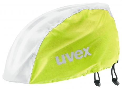 Uvex raincap bike - Regenschutzhaube (Regencover) gelb/weiss 