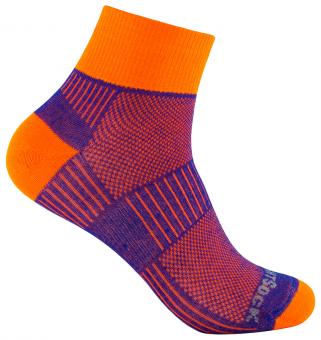 WRIGHTSOCK Coolmesh II Quarter Socken royal orange 