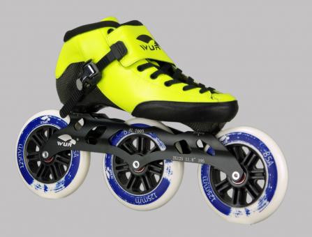 Wurskate CX Speed Skate gelb 125mm Rolle 