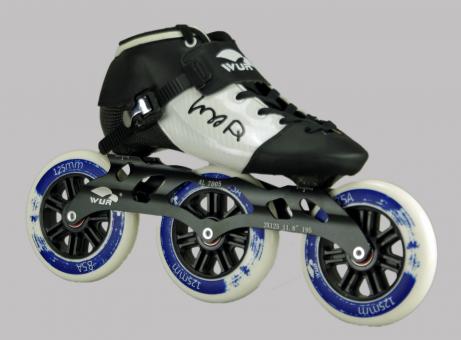 Wurskate ZQ Speed Skate weiss 125mm Rolle 