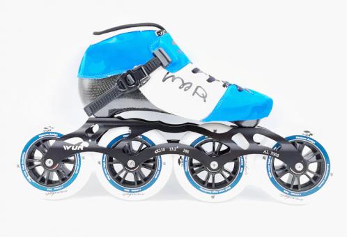 Wurskate ZQ2 Speed Skate himmelblau 125mm Rolle  