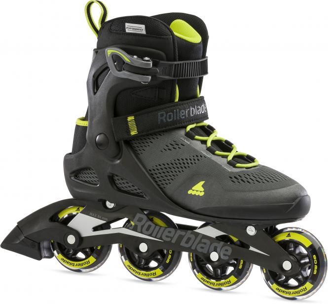 Rollerblade MACROBLADE 80 Men Skate - black lime - Herrenskates 