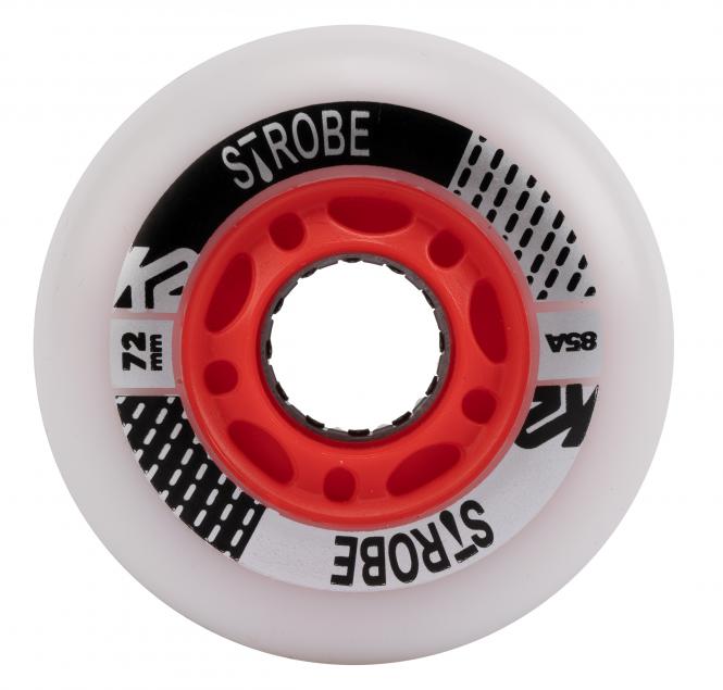 K2 LED Wheels Strobe rot 72mm/85A (2er Set) 