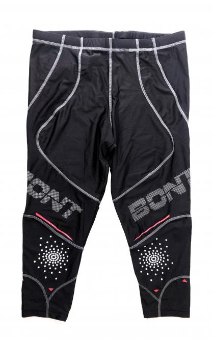 Bont Hi-Performance compression tights 3/4 Länge, Stretchhose, schwarz 