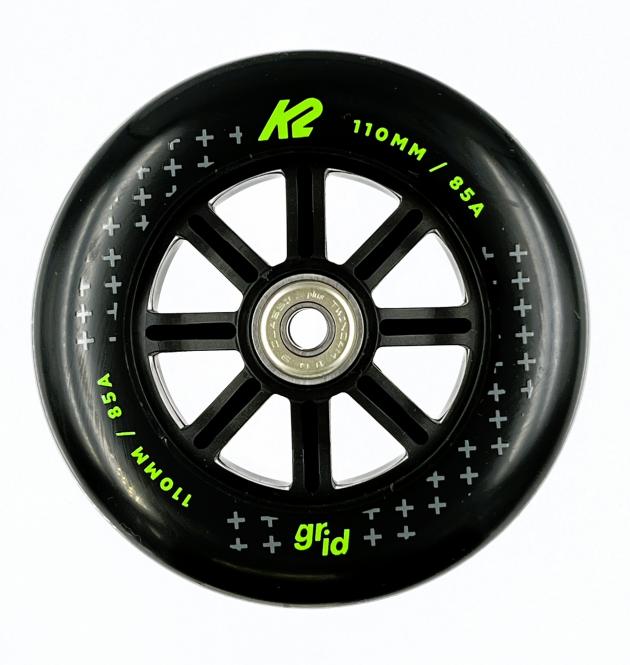 K2 Rolle Grid 110mm/85a mit Kugellager ILQ-9 plus - (6er-Set) 