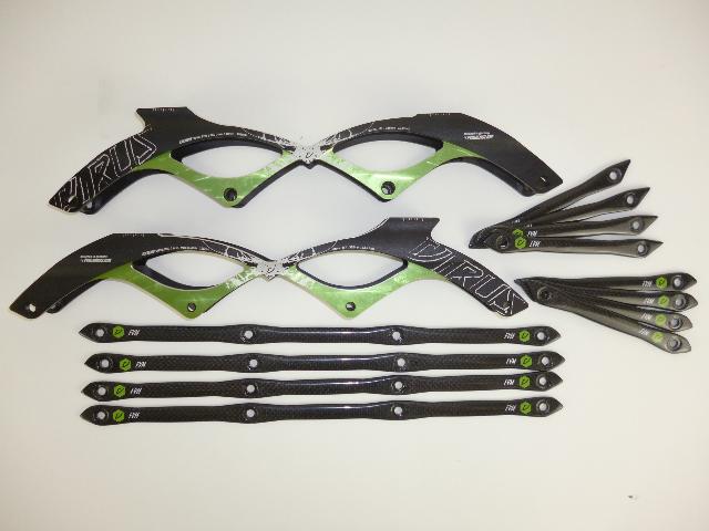 Powerslide Pro VI Speed Schiene 4*110,13.2" 195mm across 