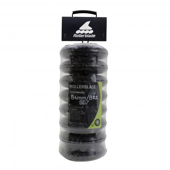 Rollerblade Rollen Performance 84mm/84A+SG7+Alu Spacer  (8er-Set) 
