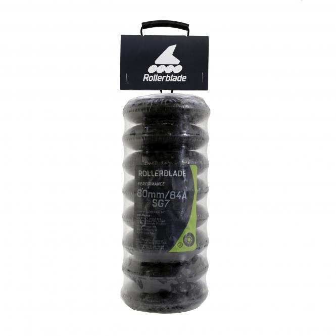Rollerblade Rollen Performance 80mm/82A+SG7+Alu Spacer (8er Set) 