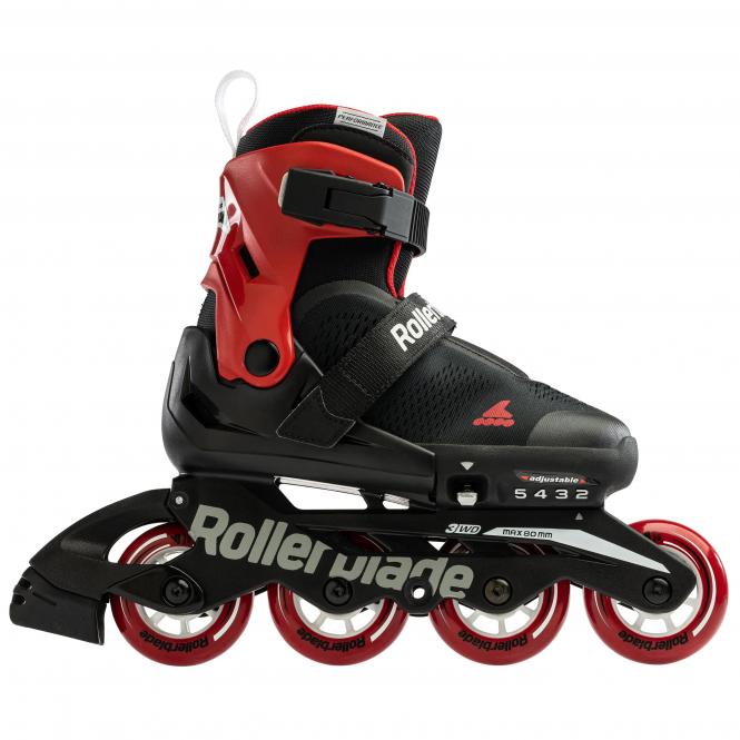 Rollerblade - Microblade  Free Kids Skates - schwarz-rot - Kinderskate  