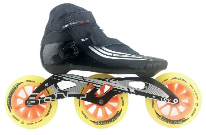 Bont Semi Race Skate Schwarz mit 125mm  