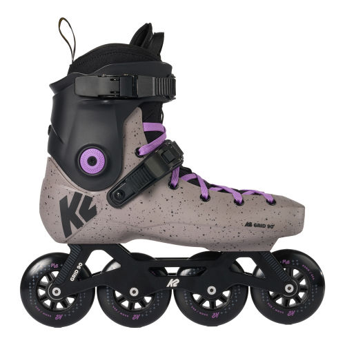 K2 GRID 90 gray - purple Unisex-Skate 