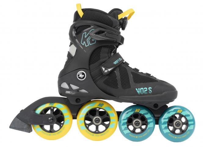 K2 VO2 100 X Boa Men Skate - black-blue-yellow - Herrenskate 