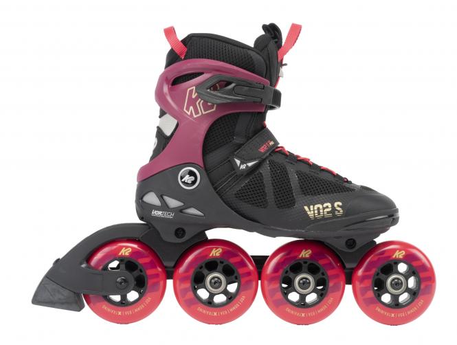 K2 VO2 S Pro 90 Women Skate - burgandy-pink - Damenskate 