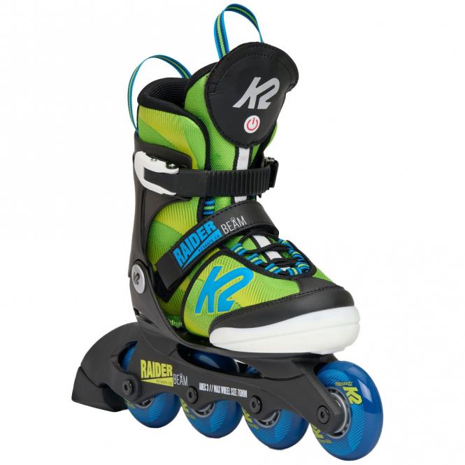 K2 Raider Beam Junior Skates - neongrün - türkis - Kinderskates 