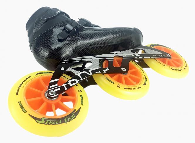 Bont Semi Race Skate Schwarz mit 125mm  
